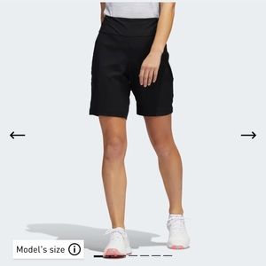 Adidas Women’s Ultimate 365 Modern Black Bermuda Golf Shorts Size XS